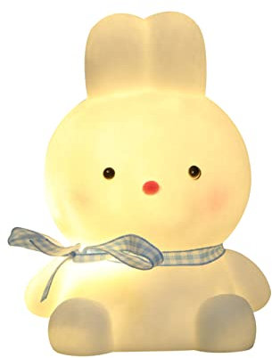 Mikikit 1stk Nachtlicht Leselampe Led-lampe Für Kinder Tragbare Schreibtischlampe Kaninchenlicht Kinder Dekor Led-dekor Led-licht -led-leuchten Skulpturen Wohnkultur Hase Plastik