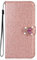 BLOTECH Glitzer Handyhülle für Samsung Galaxy A10,PU Leder Brieftasche Glitzer Schutzhülle Glänzende Bling 3D Farbig Schnalle Liebe Etui Schale HandyCase für Samsung Galaxy A10,Rose Gold