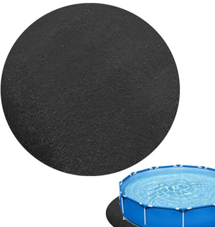 Tapis de Sol pour Piscine | Tapis de Revêtement de Sol de Piscine | Tapis De Piscine Rond pour Piscines Hors Sol | Tapis De Bain À Remous | Tapis en Feutre Absorbant l'eau 4m Rond
