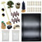 Cayway 22 PCS Mini Zen de Jardin Outils avec Du Sable Blanc pour Décoration Miniature, Bureau de La Maison