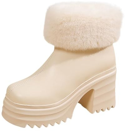 Stivali Alti Donna con Zeppa Plateau sopra Il Ginocchio Stivali Donna con Tacco Alto in Gomma Womens Boot Stivaletti Estivi Donna Traforati Stivali Texani Stivali Texani Donna Pelle Stivaletti