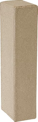 Papp-Buchstabe 17,5x5,5cm Pappartikel Pappart Bemalen Basteln Dekorieren Braun Pappmaché (I)