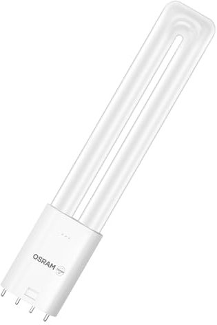 OSRAM Tube LED 2G11 8W remplacement CFL ballast EVG, 1000 lm, IP20, remplacement fluorescent compact, pour luminaires EVG, culot 4 broches, blanc, verre, 44 mm
