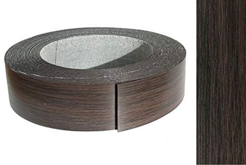 Kantenumleimer Melamin 45mm x 5m mit Schmelzkleber Eiche Wenge, mokka Dekor
