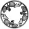 EXCLUSIVE Candle Topper/JAR Topper LID Coral Dreams Brushed Silver