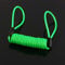 Motorcycle Alarm Spring Reminder Cable, Green Waterproof Disc Lock Security Reminder Cable Scooter Bike Motorbike Anti Thief Safe for Scooter Motorcycle Bike Brake Disc, Lock Reminder Cable