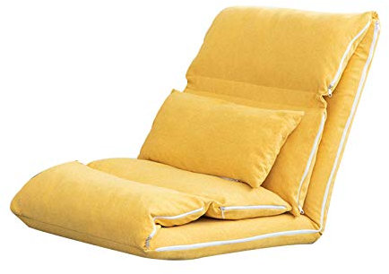DongBao Bodenstuhl Faltbar, Lazy Sofa, Meditationsstuhl, Bodensessel mit Verstellbarer Lehne, für Zuhause oder Büro