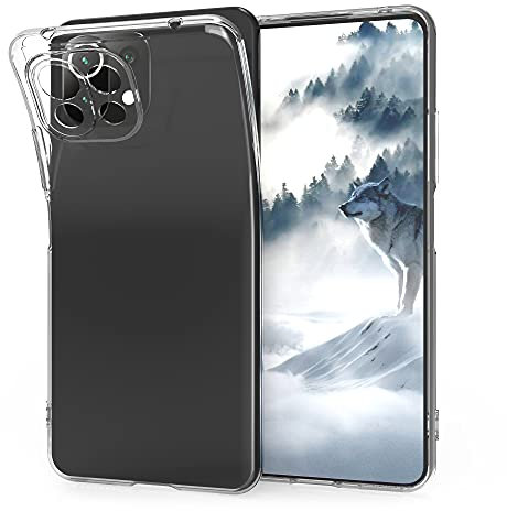 kwmobile Cover Compatibile con Xiaomi 11 Lite (5G) NE/Mi 11 Lite (5G) - Custodia Morbida in Silicone TPU - Crystal Case Custodia Flessibile - trasparente