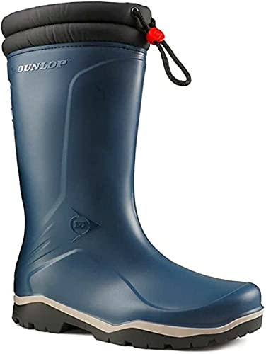DUNLOP Bottes Blizzard unisexe doublées en polaire isolées jusqu'à -15 C, taille 36-47, bleue, taille 44 EU, Bleu Blue Grey Black., 44.5 EU