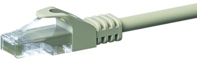 Danicom CAT 5e Netzwerkkabel U/UTP - 5 m - Grau - CCA | POE, Ethernet, LAN, Patchkabel, Datenkabel, RJ45 - für Serverschränke, Switches, Router, Modems!