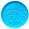 MISHITI Moule en Silicone pour Pissenlit Arbre de Vie Miroir sous-Verres moules Moule en Silicone Brillant pour sous-Verres en résine d'agate Tapis de Tasse