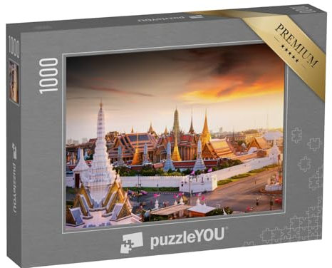 puzzleYOU: Puzzle 1000 Teile „Großer Palast zur Dämmerung in Bangkok, Thailand“ – aus der Puzzle-Kollektion Bangkok, Aus Aller Welt, Städte Weltweit