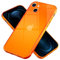 NALIA Klare Neon Silikonhülle kompatibel mit iPhone 13 Mini Hülle, Durchsichtig Bunt Leuchtend Anti-Gelb Vergilbungsfrei, Dünne Robuste Schutzhülle TPU Silikon Handyhülle Cover Case, Farbe:Orange