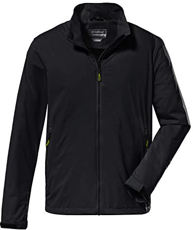 killtec Herren Softshelljacke mit Stehkragen, packbar KOS 8 MN SFTSHLL JCKT, schwarz, M, 38268-000