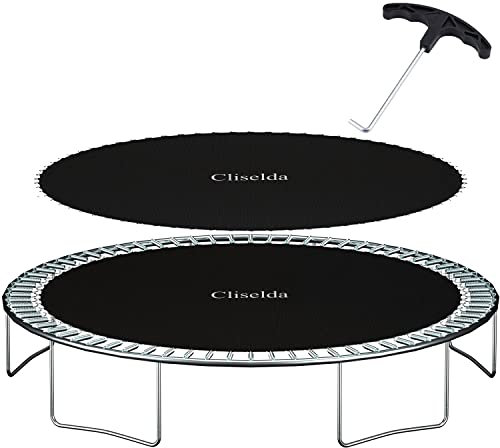 Cliselda Trampoline Replacement Mat, Fits 12ft Round Trampolines Frame,with 72 V-Hooks Using 5.5 Springs - 127 Jumping Mat