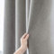 YEVDA Top Leinen Stoff Duschvorhang 240x200cm Wasserdicht Anti-Schimmel für Badezimmer grau 240x200cm
