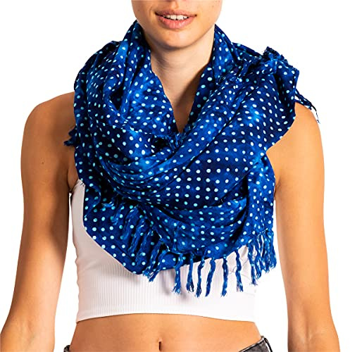 PANASIAM Batik Schal Damen & Herren - XXL Halstuch - großes Schultertuch | Handgefärbtes Unikat, 100% Viskose, XL Stola, Mulitifunktionstuch bunt als Strandtuch, Pareo Tuch, Wickelrock & Wandbehang