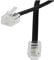Reulin 8M langes RJ11 Telefonkabel, 6P4C Westernkabel, Schwarz, 8 Meter, für Telefondose, Fax, Modem, Router, DSL, VDSL, ISDN, Internet
