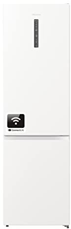 Hisense RB470N4SWC2 - Frigorífico Premium Combi, No Frost, 2M Alto, Clase C, Botellero, Tecnología AdaptCool, Puerta Reversible, Silencioso 35dB,