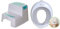 Dreambaby 2-UP Step Stool - Toddlers Stool - Slip Resistant - Aqua-Model G685 & EZY- Potty Training Toilet Seat Topper, Non-Slip and Great for Travel, Grey, Toilet Training Seat