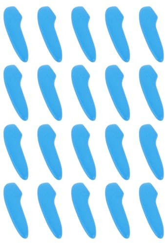 sourcing map 100 fundas protectoras de punta de cuchillo de plástico, fundas protectoras de punta de hoja para cocina, color azul