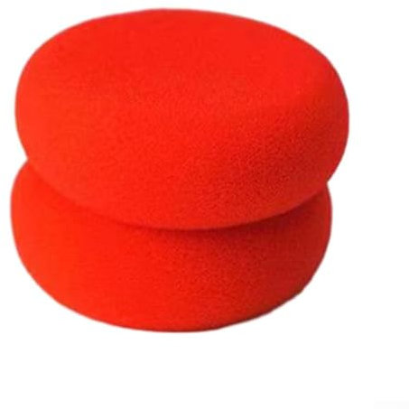 Cuscinetti di ricambio in memory foam per cuffie per KOSS Porta Pro KSC75, per un ascolto confortevole (rosso)