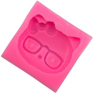 Fondant Formen 3 Stück Cartoon-Brillen-Silikonform Für Fondant, Kuchen, Dekoration, Schokolade, Kerzenform