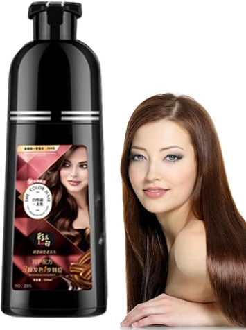 TocaFeank Champú tinte para el cabello para mujeres, champú para teñir el cabello - Champú para teñir el cabello natural de 450 ml - Limpieza profunda, solución para el cuidado del cabello sin lejía