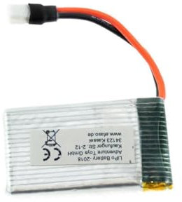 EFASO 3,7V Akkus Sortiert nach Formfaktor in verschiedenen Größen Kapazitäten und Steckern (802540 3,7V 600 mAh LIPO weißer Flacher Stecker)