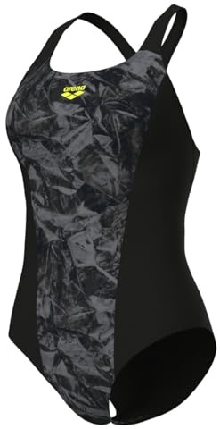 ARENA Crackle Badeanzug Pro Back für Damen, Farbe:Schwarz, Größe:40