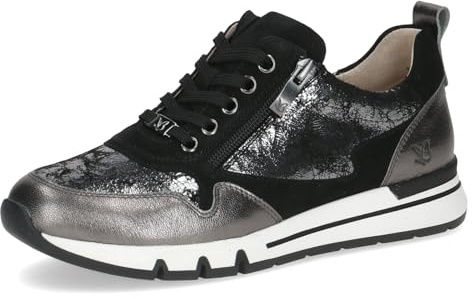CAPRICE Comfort Damen Sneaker flach aus Leder Mehrweite H