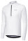 BERGRISAR Halb-Reißverschluss Radtrikot Fahrradtrikot für Herren Langarm MTB Mountainbike Trikots Loose-fit Weiß X-Large
