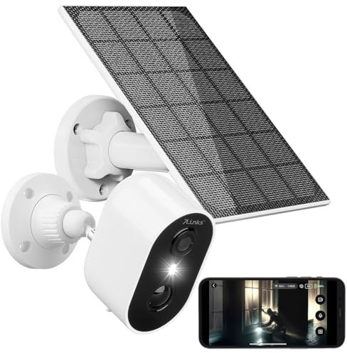 7links Solarkamera: Akku-Outdoor-IP-Überwachungskamera mit 2K, 3 MP, WLAN & 3-W-Solarpanel (Solar-Kamera außen, Überwachung Kamera Solar Akku, Überwachungssystem Funk)