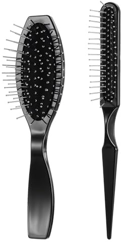 Cobee 2-Piece Stainless Steel Wire Brush for Wigs and Curl Defining Combs