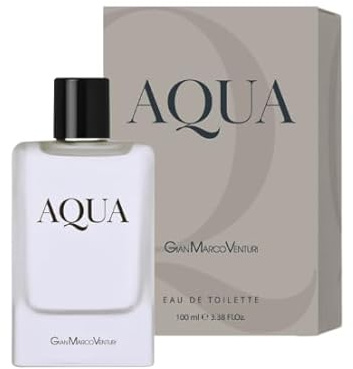 Gian Marco Venturi GMV Aqua Eau de Toilette 100 ml Spray 3,38 fl.oz Pour Homme Neue Flasche