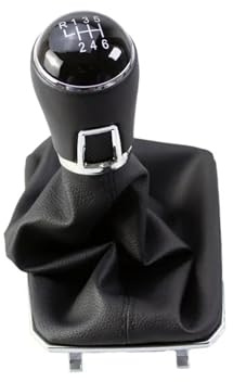 Schaltknauf Für VW Für Passat Für B8 2014 5/6 Gang Schaltgetriebe Schaltknauf Schalthebel Knopf Mit Gamasche Boot Abdeckung Fall Schaltknäufe(6 Speed)