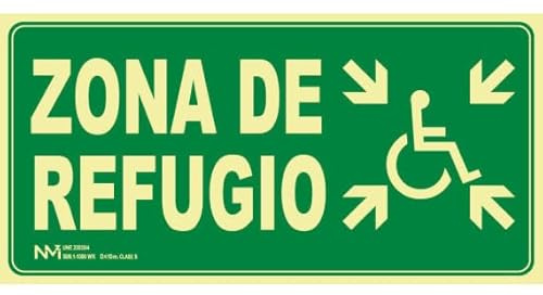 Panneau « Zone de refuge handicapé »