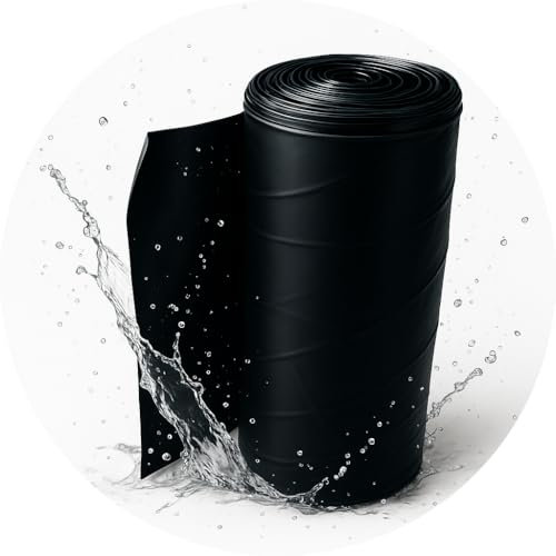 Folienkönig® Teichfolie 2x10m – Reißfeste Hochbeetfolie, Teichplane für Miniteiche & Bachläufe – UV-stabil, wasserdicht, PE-Folie, 150 µm, 5-lagig – Garten & Außenbereich