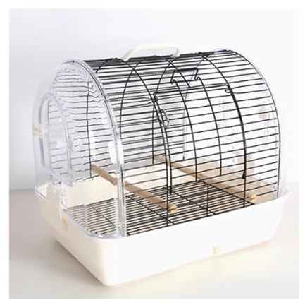 Vogelkäfig Außenkäfig Vogelkäfig Papageienkäfig Papageien Spezialkäfig Zuchtkäfig Klein und Mittel(Weiß)