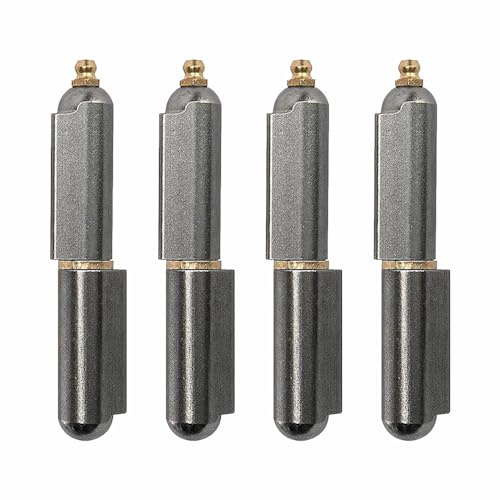 Bisagra de barril soldable de 16 x 20 x 120 mm, 4 unidades, bisagra de acero soldable, herrajes resistentes para puerta de metal, rampa de remolque