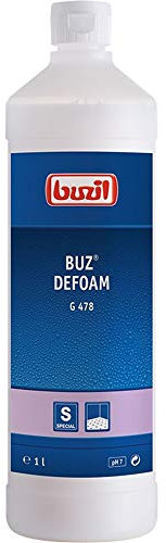 Buzil Entschäumer BUZ Defoam G478 Anti Schaum Behandlung, für alle Wassertanks, weiß, 1 Liter