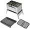 笑's Sho's B-6 Kun, Japanese compact charcoal Portable Grill, 3 Piece Set, 500g, solo camping, used in Anime