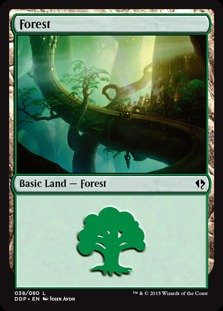 Magic The Gathering - Bosque (38) - Mazos de duelo: Zendikar vs Eldrazi