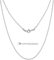 Silvadore 2mm Silver BALL Dog Tag Chain Necklace for Men Women - Stainless Steel Links - Army Military Pendant Jewellery - 51cm / 20 inch