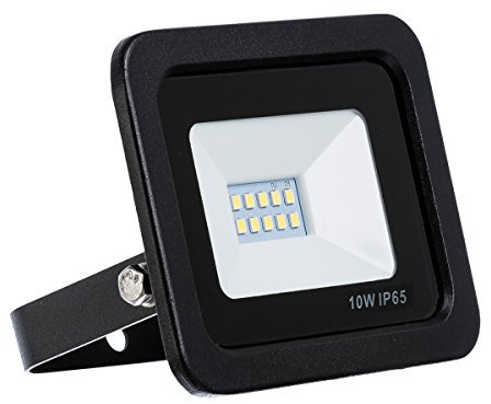 LumenTEC LED Strahler, Fluter SLIM 10 Watt Warmweiß Flutlicht, 10W 4500 Lumen Ersetzt 100 Watt, 220-240V, (Neutralweiß)