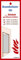 immi 8x Brandschutztür Türrahmen Aufkleber, Brandschutz-Schild 51x148mm