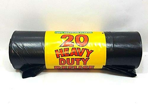 ROYAL MARKETS ROLL OF 20 HEAVY DUTY REFUSE SACKS HOME RUBBISH WASTE BIN LINER BLACK BAGS (30)