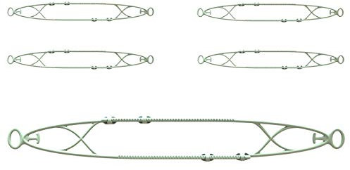 Maskenhalter Comfort-Fix (5er Pack), zum angenehmen Tragen von Mund- und Nasenmasken (auch mit Brille oder Hörgerät), Farbe: perlweiß