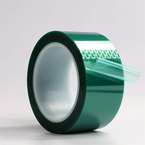 Kapton Tape, 1pcs 08.05/10/12/15/20/25 mm x 33M Grün Hochtemperaturbeständige Kapton-Klebeband Polyimide, for Elektro Aufgabe/Grill/Pulverbeschichtung (Width : 15mm)