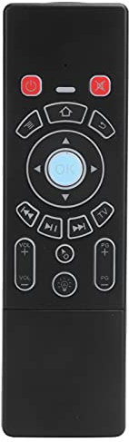 Air Mouse Remote, 2.4G 6-Axes Teclado Control Remoto Touchpad Retroiluminado Reemplazo para Android/Smart TV Box PC Proyectores Ordenadores (Estándar)